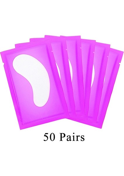 50 Çift Mor 20/50/100 Çift Göz Pedi Kirpik Pedi Jel Yama Yama Yanlış Kirpik Uzatma Kağıt Etiket Makyaj Için Kirpiklerin Altına Aşılanmış (Yurt Dışından)