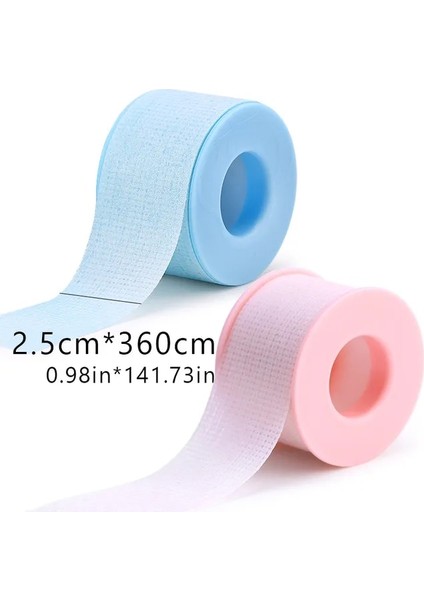 Mix 2.5X360 cm 2 Adet Yeni Nefes Alması Kolay Tıbbi Bant/beyaz Ipek Kağıt Yamalar Altında Kirpik Uzatma Kaynağı Kirpik Uzatma Bandı (Yurt Dışından)