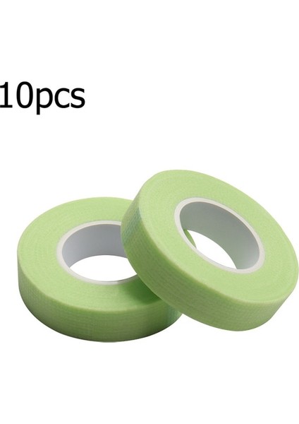 10 Adet Yeşil 10 Rolls Dokunmamış Tıbbi Silikon Jel Kirpik Bandı Nefes Alabilir Hassas Dayanıklı Pembe Göz Altı Pedi Kirpik Uzatma Araçları (Yurt Dışından)