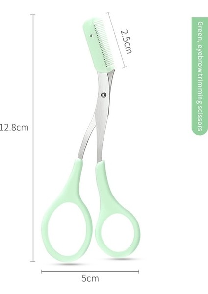 Yeşil Gelişmiş Kaş Düzeltme Bıçağı Güvenli Anti-Scratch Kaş Tıraş Aracı Erkekler ve Kadınlar Için Acemi Güzellik Aracı Set Kaş Jilet (Yurt Dışından)