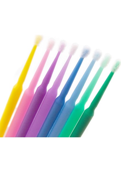 Mor 100 Adet Mikro Fırçalar Pamuklu Çubukla Kirpik Uzatma Tek Kullanımlık Göz Kirpik Tutkal Temizleme Fırçaları Aplikatör Çubukları Makyaj Araçları (Yurt Dışından) fırsatları