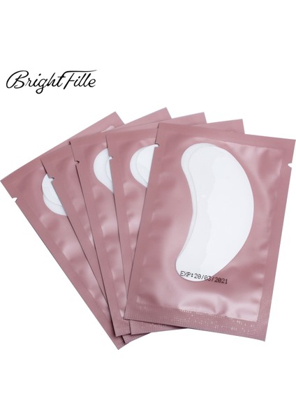 Pembe-50 Göz Lashes Pedleri 25/50 Çift Kirpik Pedi Jel Yama Aşılama Kirpikler Kirpik Uzatma Kağıt Etiket Araçları Için Göz Yamaları Altında (Yurt Dışından) modelleri
