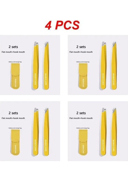 Stil C 4 Adet 1 ~ 5 Adet Renkli Paslanmaz Çelik Cımbız (Yurt Dışından)