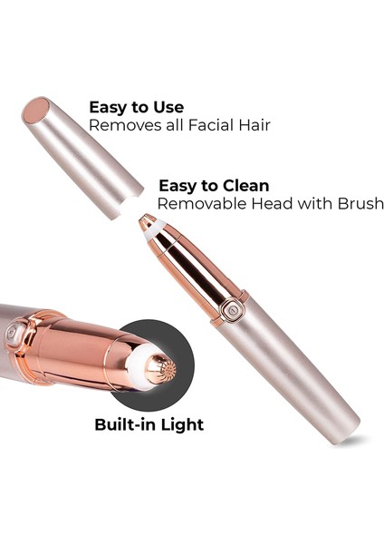 2 In 1 Set Beyaz Elektrikli Kaş Burun Yüz Epilatör (Yurt Dışından) fırsatları