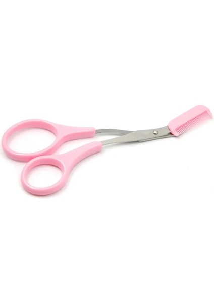 Pembe Yeni Kaş Düzeltici Makas Tarak Paslanmaz Çelik Kirpik Saç Makas Klipler Şekillendirme Kaş Jilet Bakım Şekillendirme Tıraş Makinesi (Yurt Dışından)