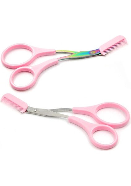 Pembe Yeni Kaş Düzeltici Makas Tarak Paslanmaz Çelik Kirpik Saç Makas Klipler Şekillendirme Kaş Jilet Bakım Şekillendirme Tıraş Makinesi (Yurt Dışından) modelleri