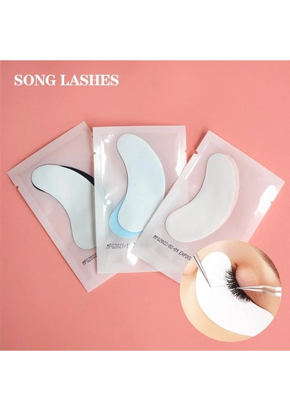 BLACKX50 Şarkı Lash 20/50/100 Çift Aşılama Kirpik Göz Yamaları Isteğe Bağlı Renk Insan Gözü Kıvırmak Tasarım Nefes Alabilen Kağıt Çıkartmalar (Yurt Dışından) fiyatları
