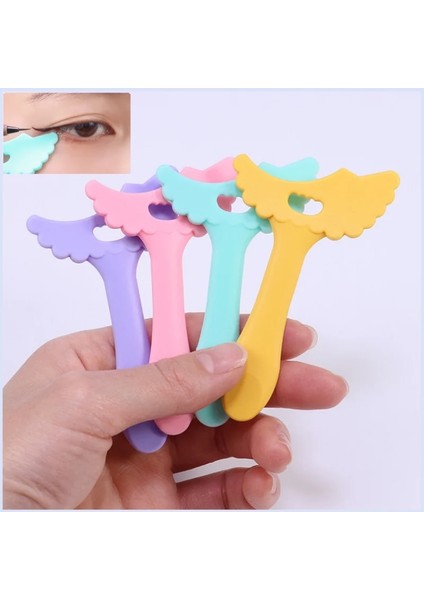 Rastgele Renk 1 Adet Yeni Maskara Bölme Silikon Eyeliner Stencil Göz Farı Pedi Kadın Makyaj Göz Farı Aplikatör Maskara Bölme Kolay Göz Makyajı Aracı (Yurt Dışından) fırsatları