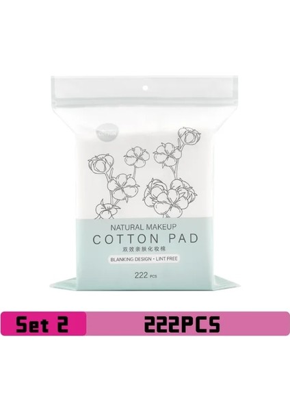 Set 2 100-322 Adet Makyaj Temizleme Pedleri 3 Katmanlı Pamuk Pedler Makyaj Yüz Temizleyici Pamuk Yüz Cilt Bakımı Göğüs Pedleri Cilt Temizleme (Yurt Dışından)
