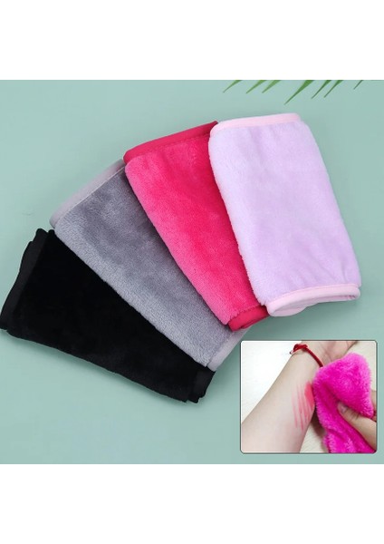 Gül Kırmızı Kız Yumuşak Yeniden Kullanılabilir Yüz Temizleme Mikrofiber Havlu Makyaj Kaldırma Pedi Bez Yüz Güzellik Araçları Banyo Havlusu Ürün (Yurt Dışından) modelleri