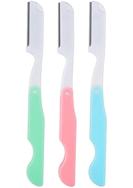 3 Adet Kadın Katlanabilir Kaş Düzeltici Şekillendirici Yüz Vücut Usturası (Yurt Dışından) fiyatları