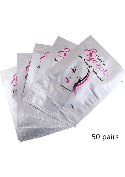 50 Adet Kadın Kirpik Uzatma Malzemeleri 50 Adet Eyepads Jel Pedleri Kirpik Tüysüz Altında Ücretsiz Yamalar Makyaj Araçları Profesyoneller Wendy Lashes (Yurt Dışından)