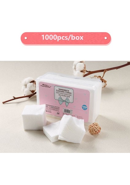 1 Kutu 1000 Adet/takım Tek Kullanımlık Makyaj Pamuğu Mendil Yumuşak Makyaj Temizleme Pedleri Yüz Temizleme Kağıdı Mendil Makyaj Aracı Kozmetik Pamuk Ped (Yurt Dışından) indirimleri