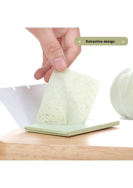 Gül Aroması 100 Adet/paket Yağ Kontrolü Yüz Emici Kağıt Yüz Yağ Kontrolü Temizleme Mendilleri Emici Levha Yağlı Paspas Doku Yüz Bakım Kağıdı (Yurt Dışından)