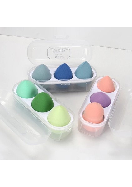 B02 Kan Dandanjun 3 Adet Güzellik Yumurta Makyaj Blender Kozmetik Puf Makyaj Sünger Yastık Sünger Güzellik Aracı Kadın Makyaj Aksesuarları (Yurt Dışından) fırsatları