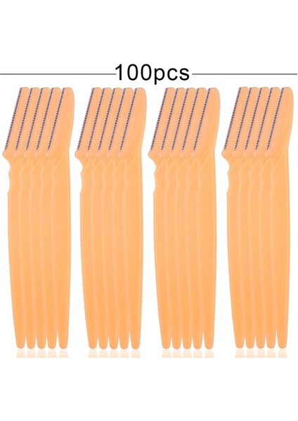 100 Adet Sarı 150/80/20 Adet Kaş Bıçağı Emniyet Kapağı ile Çok Amaçlı Yüz Tıraş Bıçağı Kaş Saç Düzeltici Epilatör Profiler Dermaplane Aracı (Yurt Dışından)