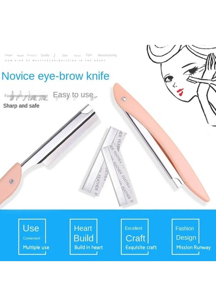 Rastgele Renk Sıcak Kadın 10 Jiletli Kaş Düzeltici Şekillendirici Yüz Usturası (Yurt Dışından) modelleri