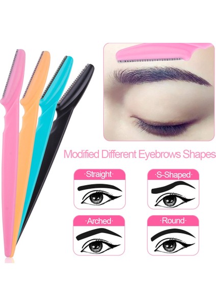 11 Adet Pembe Set Kadın Kaş Düzeltici Ustura ve Taraklı Makas Seti (Yurt Dışından) fırsatları