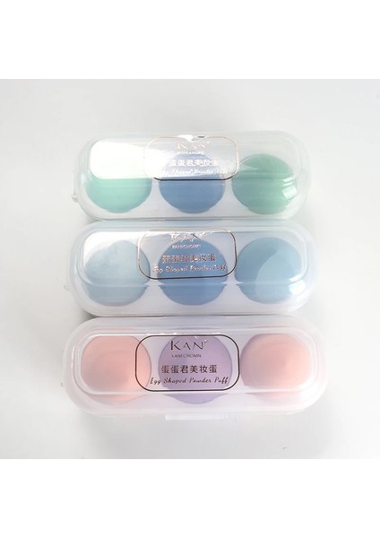 B02 Kan Dandanjun 3 Adet Güzellik Yumurta Makyaj Blender Kozmetik Puf Makyaj Sünger Yastık Sünger Güzellik Aracı Kadın Makyaj Aksesuarları (Yurt Dışından) indirimleri