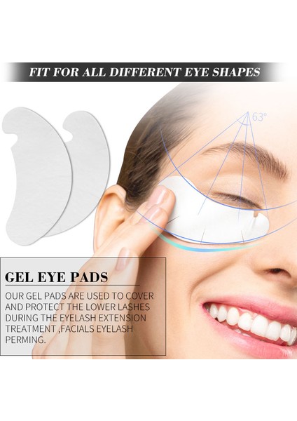 100 Adet Mavi Göz Yamaları Jel Pedleri Kirpik Uzatma Kaldırma Aksesuarları Etiket Kağıdı Kirpik Uzatma Malzemeleri Ped Jel Makyaj Araçları (Yurt Dışından) indirimleri