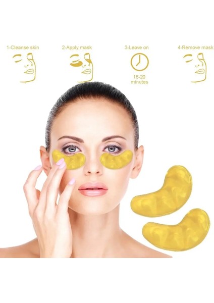 100 Çift Altın Kollajen 24 K Altın Serum Göz Altındaki Gözler Koyu Halkalar/maske Anti Aging/şişlik Nemlendirici Göz Bandı Göz Pedleri (Yurt Dışından)