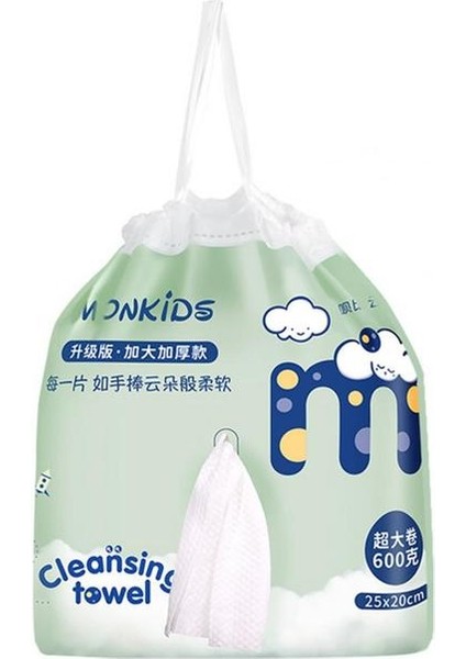 Açık Yeşil Yüz Mendilleri Kalınlaştırılmış Mendil Bezi Kalın Kokusuz Tek Kullanımlık Yüz Havlusu Rulosu Hassas Ciltler Için Makyaj Temizleme Için Ideal Bebek Bakımı (Yurt Dışından)