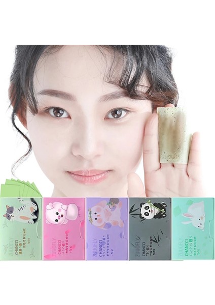 03ROSE 100 Adet/kutu Yüz Yağ Kurutma Kağıdı Paspas Yüz Mendil Yüz Temizleyici Taşınabilir Yağ Kontrolü Yağ Emici Yüz Temizleme Araçları Yeni (Yurt Dışından) modelleri