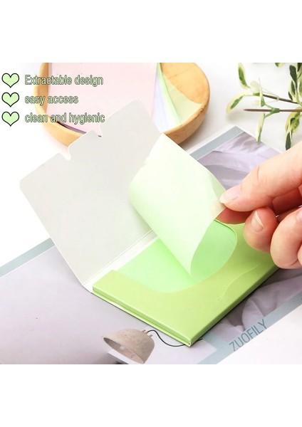 03ROSE 100 Adet/kutu Yüz Yağ Kurutma Kağıdı Paspas Yüz Mendil Yüz Temizleyici Taşınabilir Yağ Kontrolü Yağ Emici Yüz Temizleme Araçları Yeni (Yurt Dışından) indirimleri