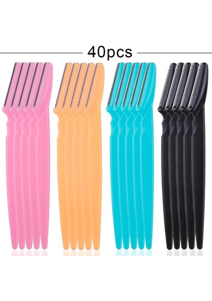 40 Adet Mix Renk 20/40/80 Adet Kadın Kaş Şekillendirici Yüz Usturası (Yurt Dışından)