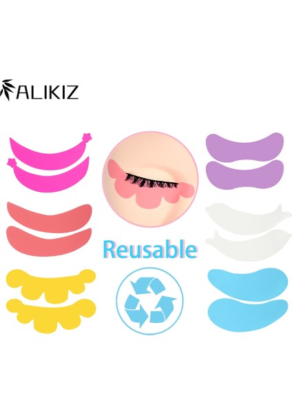 A-Pembe 1 Çift Yeniden Kullanılabilir Silikon Göz Yamaları Kirpik Uzatma Pedleri Makyaj Araçları Kirpik Kaldırma Pedleri Kirpik Uzatma Için Silikon Göz Bandı (Yurt Dışından) fiyatları