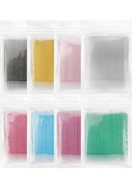 Siyah 100 Adet Kristal Bireysel Aplikatörler Kirpik Maskara Değnekleri Tek Kullanımlık Makyaj Fırçaları Mikro Fırçalar Kirpik Uzatma Makyaj (Yurt Dışından) fiyatları