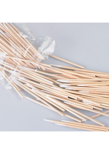 500 Adet 100/500 Adet Ahşap Pamuk Çubukla Kulaklar Için Sopa Temizleme Kaş Dudaklar Eyeliner Dövme Makyaj Kozmetik Araçları Temiz Sopa Tomurcukları (Yurt Dışından)