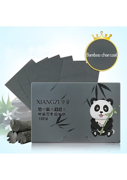 No.6 100 Adet 100 Adet Bambu Kömür Yüz Emici Yağ Kontrol Kağıt Mendil Yağ Temizleme Emici Levha Matcha Yağlı Yüz Kurutma Kağıdı Güzellik (Yurt Dışından)
