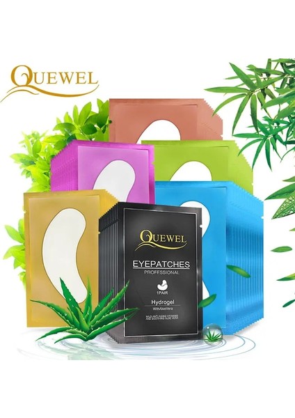 50 Siyah Quewel 50 Çift/paket Göz Pedleri Kirpik Uzatma Göz Ipuçları Etiket Sarar Yamalar Rahat Kirpik Kağıt Altında Makyaj Aracı (Yurt Dışından)