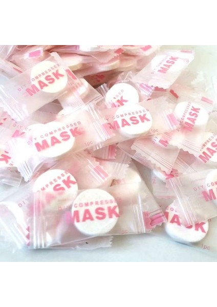 Ipek 30 Adet 30/50 Adet Tek Kullanımlık Sıkıştırılmış Yüz Maskesi Taşınabilir Seyahat Dokunmamış Yüz Maskesi Cilt Bakımı Pamuk Sarılmış Maskeler Kağıt (Yurt Dışından)