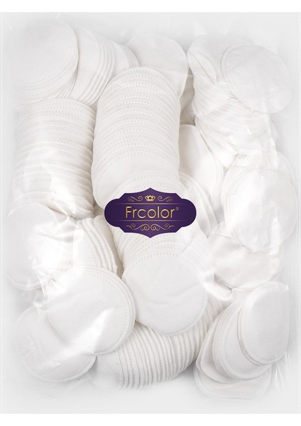 Gösterildiği Gibi Frcolor 200 Adet Makyaj Pamuğu Yuvarlak Pedler Kalınlaşmış Üç Katmanlı Yüz Pamuğu Pedleri Sökücü (Yurt Dışından)