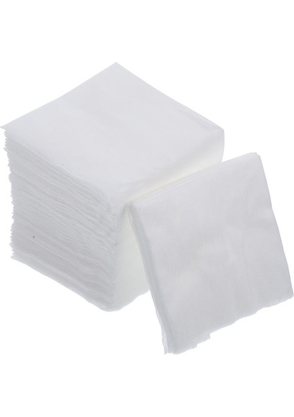 200 Adet Olmayan Dokuma Gazlı Bez Sünger Makyaj Pamuk Pedleri Olmayan Dokuma Gazlı Bez Pamuk Yara Bakımında Kullanılan Ilk Yardım Malzemeleri (Beyaz) 10X10 cm (Yurt Dışından)