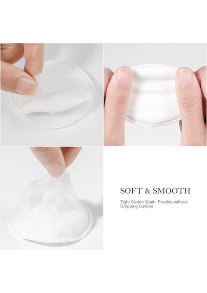 Gösterildiği Gibi Frcolor 200 Adet Makyaj Pamuğu Yuvarlak Pedler Kalınlaşmış Üç Katmanlı Yüz Toner Sökücü (Yurt Dışından) fiyatları