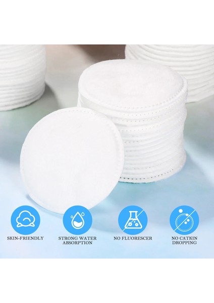 Gösterildiği Gibi Frcolor 200 Adet Makyaj Pamuğu Yuvarlak Pedler Kalınlaşmış Üç Katmanlı Yüz Toner Sökücü (Yurt Dışından) fırsatları