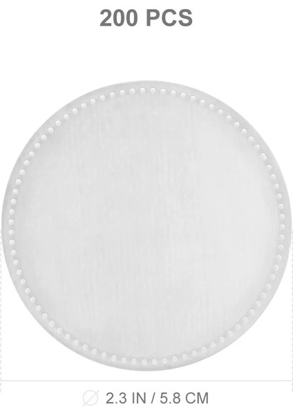 Gösterildiği Gibi Frcolor 200 Adet Makyaj Pamuğu Yuvarlak Pedler Kalınlaşmış Üç Katmanlı Yüz Toner Sökücü (Yurt Dışından) indirimleri
