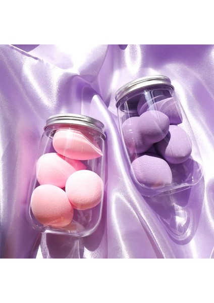 Pembe Güzellik Makyaj Süngeri 4 Adet Blender Seti Islak ve Kuru Kullanım Makyaj Puf Karıştırma Araçları Sıvı Krem Fondöten (Yurt Dışından) fiyatları