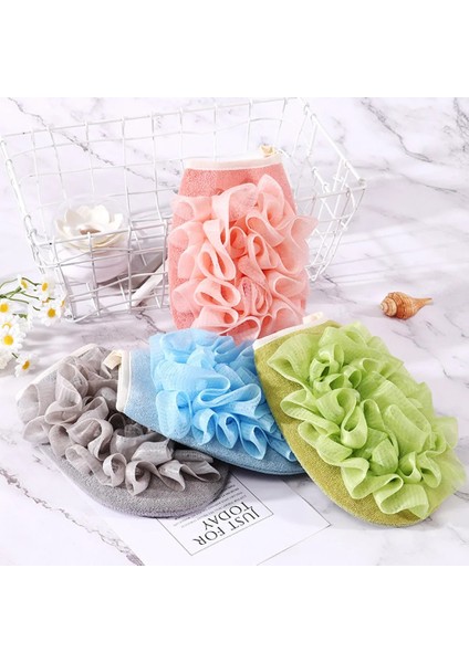 Stil 1 Duş Spa Exfoliator Iki Taraflı Banyo Eldiveni Vücut Temizleme Fırçalama Ovmak Ölü Cilt Kaldırma Banyo Masajı Spa Köpüğü (Yurt Dışından) modelleri