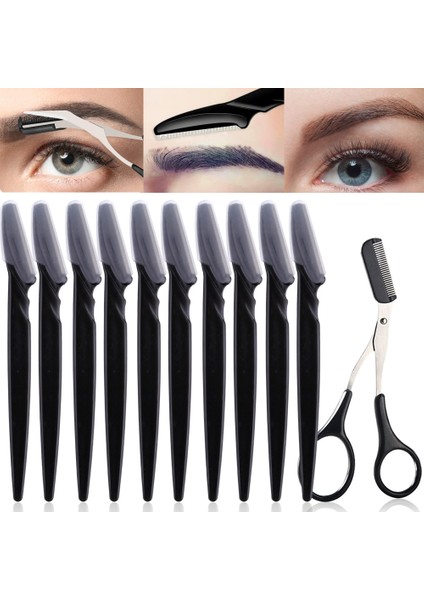 11 Adet Mix Mavi Kadın Kaş Düzeltici Şekillendirici Yüz Usturası (Yurt Dışından) indirimleri