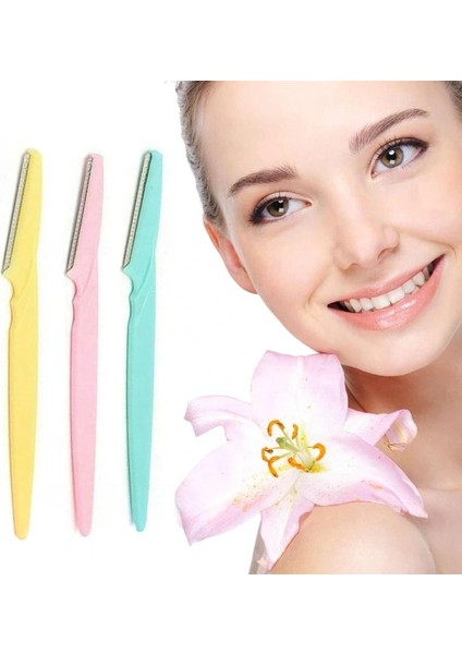 1 Adet Mavi 1/3 Adet Kadın Kaş Düzeltici Şekillendirici Yüz Usturası (Yurt Dışından) modelleri