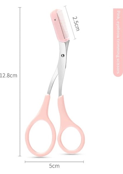 Pembe Gelişmiş Kaş Düzeltme Bıçağı Güvenli Anti-Scratch Kaş Tıraş Aracı Erkekler ve Kadınlar Için Acemi Güzellik Aracı Set Kaş Jilet (Yurt Dışından)