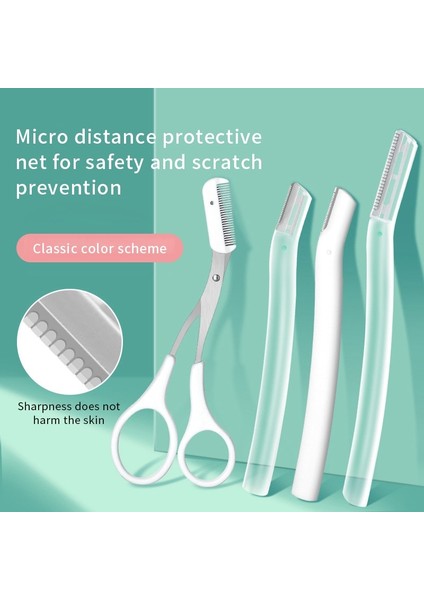 Pembe Gelişmiş Kaş Düzeltme Bıçağı Güvenli Anti-Scratch Kaş Tıraş Aracı Erkekler ve Kadınlar Için Acemi Güzellik Aracı Set Kaş Jilet (Yurt Dışından) modelleri