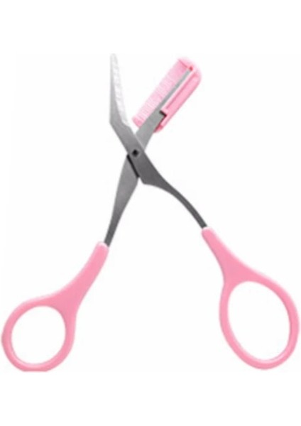 01 Pembe 1 Adet 3 Renk Kaş Düzeltici Makas Tarak Kirpik Saç Makas Paslanmaz Çelik Kaş Jilet Bakım Wenkbrauw Düzeltici (Yurt Dışından)