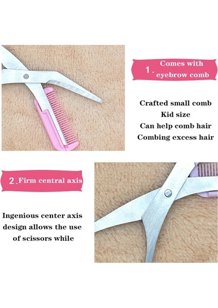 01 Pembe 1 Adet 3 Renk Kaş Düzeltici Makas Tarak Kirpik Saç Makas Paslanmaz Çelik Kaş Jilet Bakım Wenkbrauw Düzeltici (Yurt Dışından) fiyatları