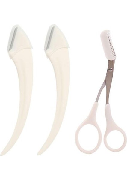 2 Adet Beyaz Bıçak Karsyngirl 1/2/3 Adet Kaş Düzeltme Bıçağı Kaş Yüz Jilet Kadınlar Için Kaş Makası Tarak Kaş Düzeltici Kazıyıcı (Yurt Dışından) fiyatları