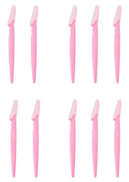 10 Adet Pembe 1/3/10 Adet Kadın Kaş Düzeltici Şekillendirici Yüz Usturası (Yurt Dışından)